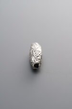 925 Sterling Silver-Antiqued-Carved Tube Bead-14mm - Image 2