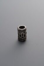 925 Sterling Silver-Antiqued-Long Cylinder Spacer Bead-7mm