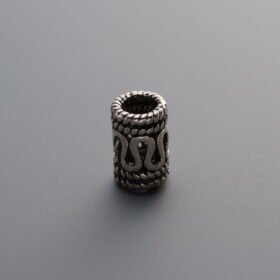 925 Silver-Vintage-Long Cylinder Spacer Beads-7mm