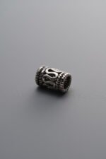 925 Sterling Silver-Antiqued-Long Cylinder Spacer Bead-7mm - Image 4