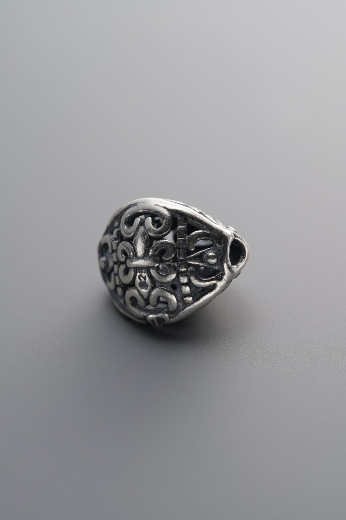 925 Sterling Silver-Antiqued-Large Triangle Spacer Bead-12mm - Image 2