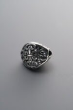 925 Sterling Silver-Antiqued-Large Triangle Spacer Bead-12mm - Image 2