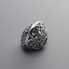 925 Silver-Vintage-Large Triangle-shaped Spacer Bead-12mm