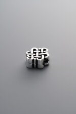 925 Sterling Silver-Antiqued-Chinese Knot Spacer Bead-10mm - Image 4