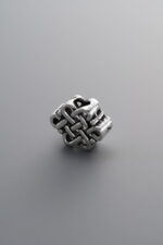 925 Sterling Silver-Antiqued-Chinese Knot Spacer Bead-10mm