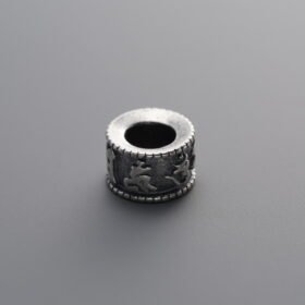925 Silver-Vintage-Six-syllable Mantra Bead-7mm