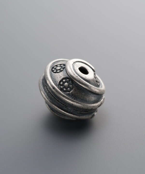 925 Sterling Silver-Antiqued-Spiral Spacer Bead-12mm