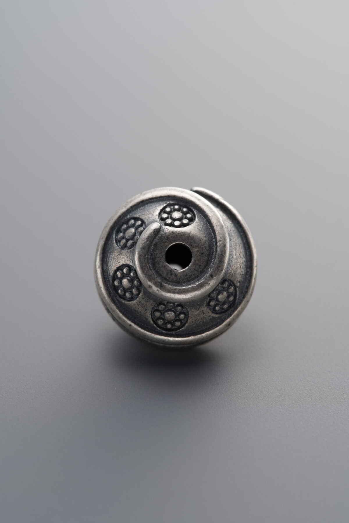 925 Sterling Silver-Antiqued-Spiral Spacer Bead-12mm - Image 2