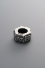 925 Sterling Silver-Antiqued-Vairocana Buddha Spacer Bead-10mm