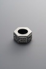 925 Sterling Silver-Antiqued-Vairocana Buddha Spacer Bead-10mm - Image 2