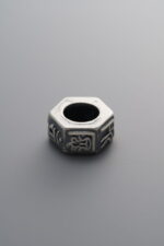 925 Sterling Silver-Antiqued-Vairocana Buddha Spacer Bead-10mm - Image 2