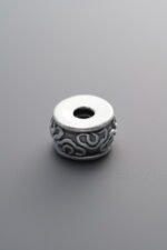 999 Silver-Vintage-Cloud Spacer Bead-10mm - Image 2