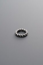 925 Silver-Vintage-Twisted Closed Ring-7mm