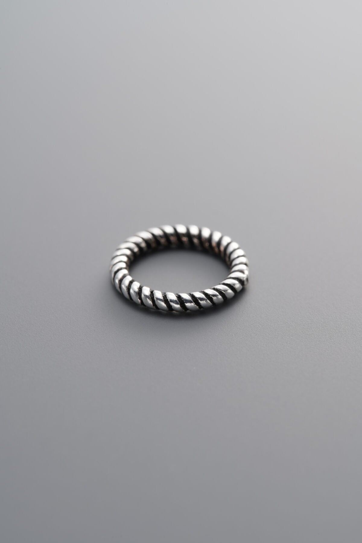 925 Sterling Silver-Antiqued-Twisted Closed Jump Ring-10mm - Image 4