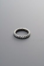 925 Silver-Vintage-Twisted Closed Ring-10mm - Image 2