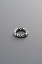 925 Silver-Vintage-Twisted Closed Ring-9mm - Image 4