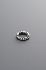 925 Sterling Silver-Antiqued-Antique Finish Twisted Closed Jump Ring-8mm
