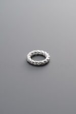 925 Sterling Silver-Bright-Twisted Closed Jump Ring-7mm - Image 2