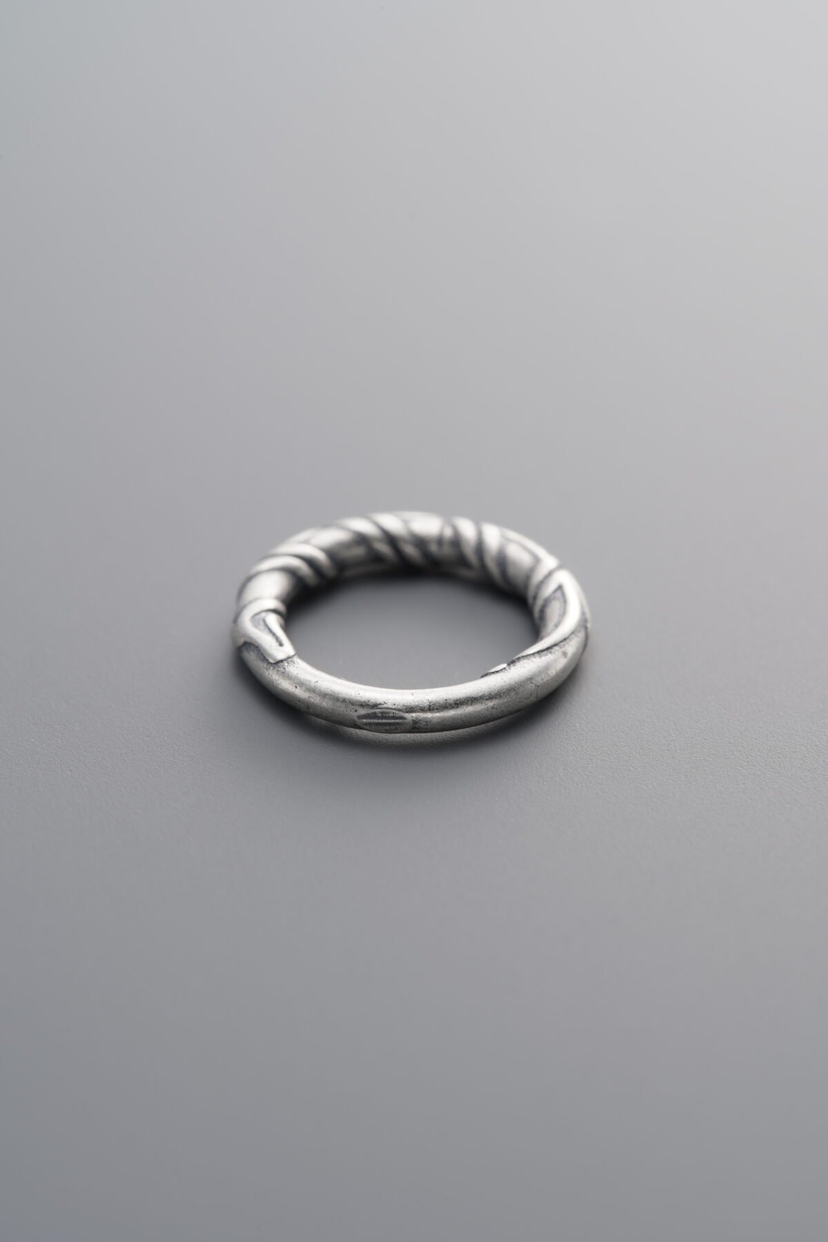 925 Sterling Silver-Antiqued-Wrapped Slider Bail-12mm - Image 3