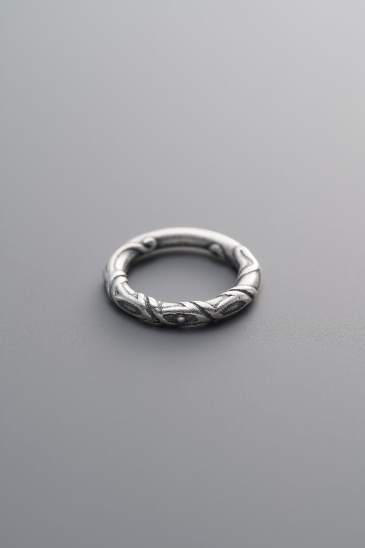 925 Sterling Silver-Antiqued-Wrapped Slider Bail-12mm - Image 2