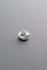 925 Sterling Silver-Bright-Twist-Textured Slider Bail-6mm - Image 2