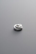 925 Sterling Silver-Bright-Twist-Textured Slider Bail-6mm - Image 3