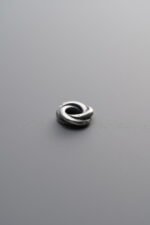 925 Sterling Silver-Antiqued-Twist-Textured Slider Bail-6mm - Image 3