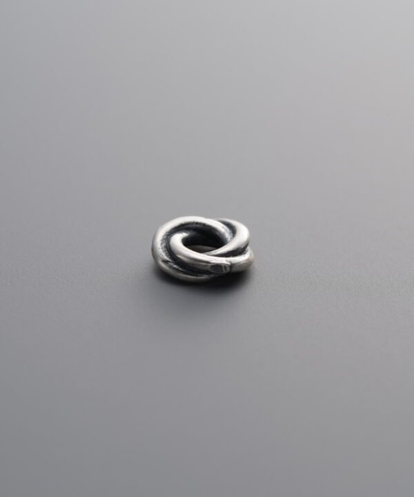 925 Sterling Silver-Antiqued-Twist-Textured Slider Bail-6mm