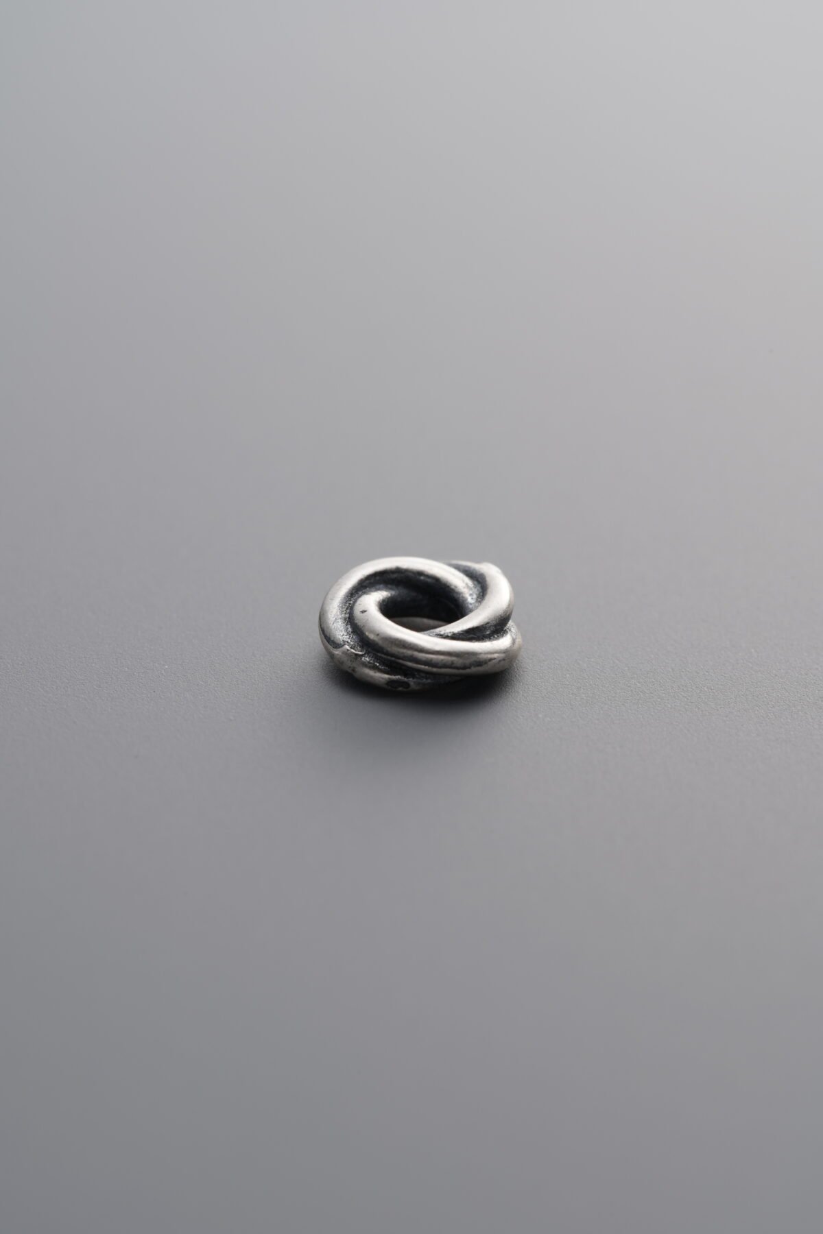 925 Sterling Silver-Antiqued-Twist-Textured Slider Bail-6mm - Image 4