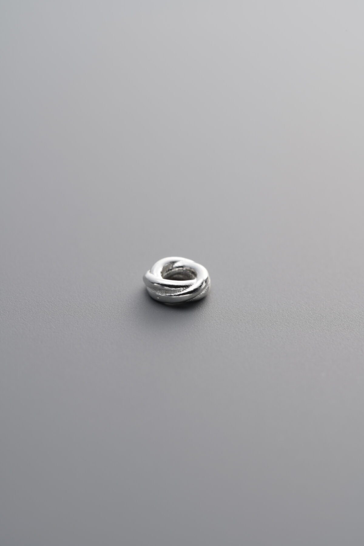 925 Sterling Silver-Bright-Button Pattern Slider Bail Bead-4mm - Image 4