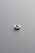 925 Sterling Silver-Bright-Button Pattern Slider Bail Bead-4mm - Image 2