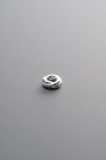 925 Sterling Silver-Bright-Button Pattern Slider Bail Bead-4mm - Image 2