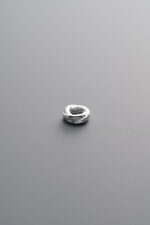 925 Sterling Silver-Bright-Button Pattern Slider Bail Bead-4mm