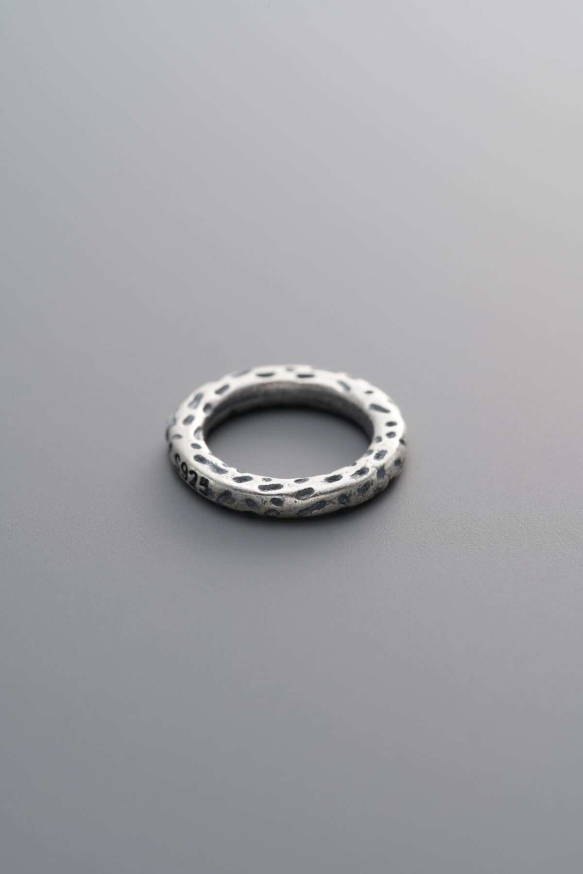 925 Sterling Silver-Antiqued-Hammered Slider Bail-11mm - Image 4