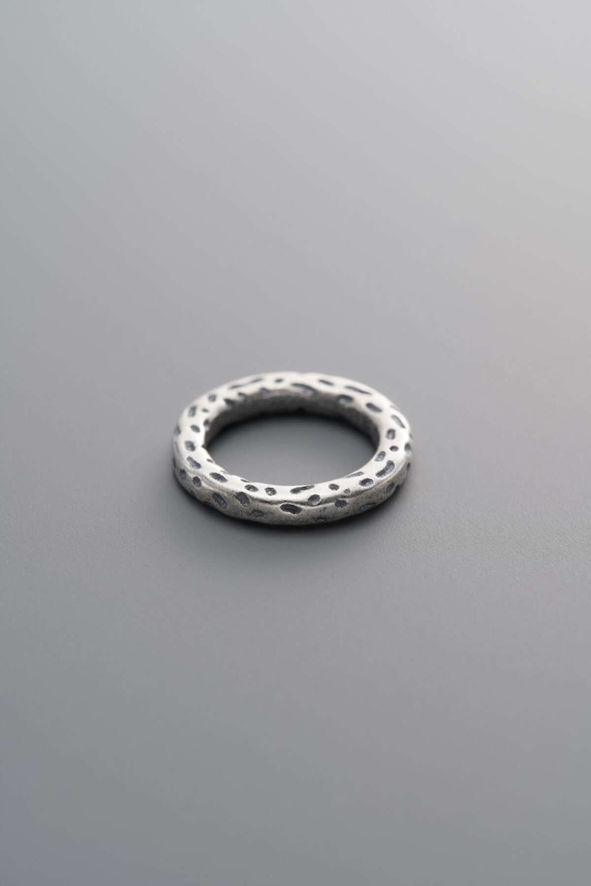 925 Sterling Silver-Antiqued-Hammered Slider Bail-11mm - Image 3