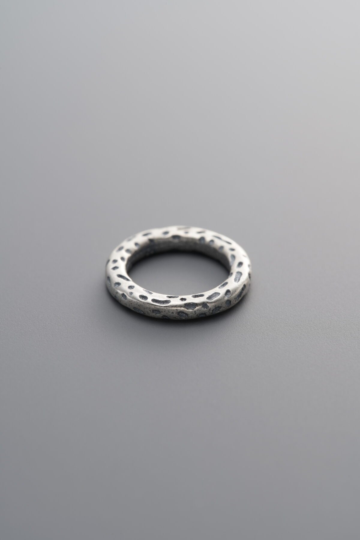 925 Sterling Silver-Antiqued-Hammered Slider Bail-11mm - Image 1