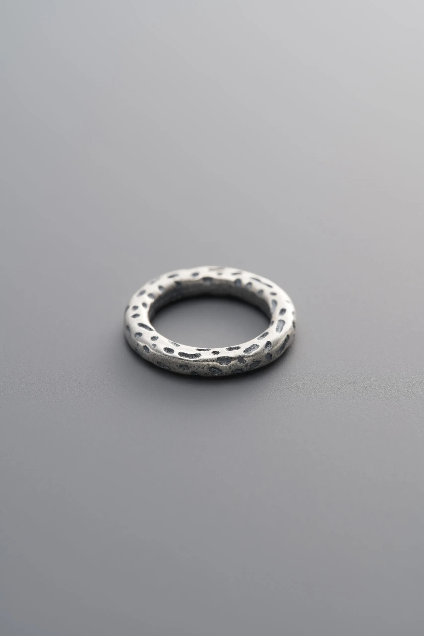 925 Sterling Silver-Antiqued-Hammered Slider Bail-11mm - Image 1
