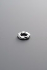 925 Sterling Silver-Antiqued-Twist-Textured Slider Bail-6mm - Image 4