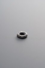 925 Sterling Silver-Antiqued-Spiral Slider Bail-5mm - Image 2