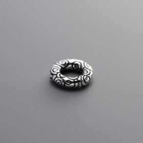 925 Silver-Vintage-Spiral Sliding Ring-8mm