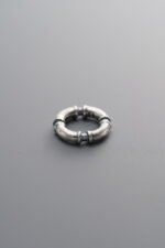 925 Silver-Vintage-Bamboo Joint Sliding Ring-10mm - Image 3