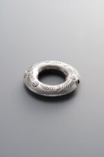 925 Silver-Vintage-Leaf Sliding Ring-19mm - Image 4