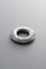 925 Sterling Silver-Antiqued-Leaf Slider Bail-19mm - Image 3