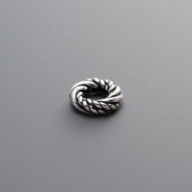 925 Silver-Vintage-Twisted Sliding Ring-7mm