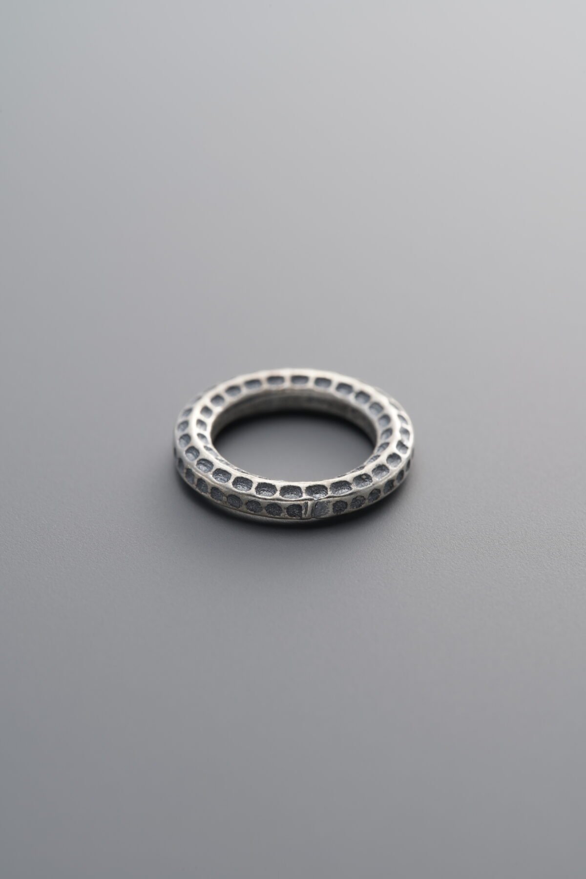 925 Sterling Silver-Antiqued-Hammered Slider Bail-11mm - Image 3