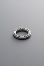925 Sterling Silver-Antiqued-Hammered Slider Bail-11mm