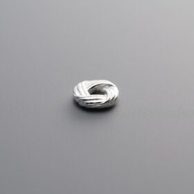 925 Silver-Plain-Twisted Wrapped Sliding Ring-6mm