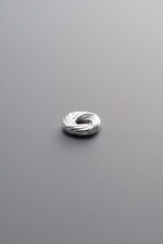 925 Sterling Silver-Bright-Twisted Wrapped Slider Bail-6mm - Image 3
