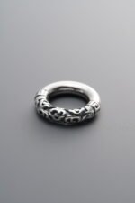 Auspicious Cloud Fret Pattern Sliding Ring