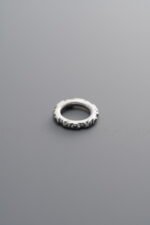 925 Silver-Vintage-Fish Sliding Ring-8mm - Image 3